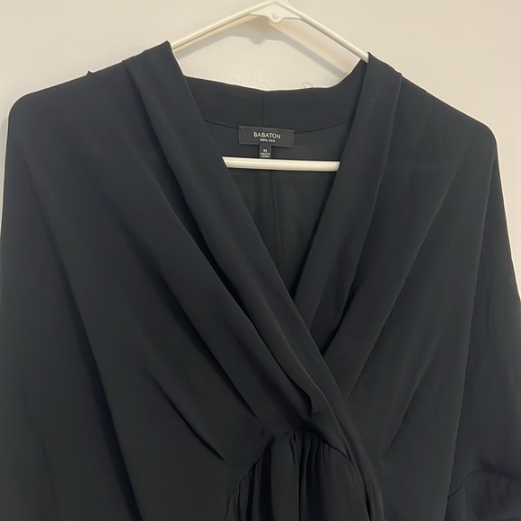 Babaton Black Silk Dress | Size XS - Picture 2 of 5